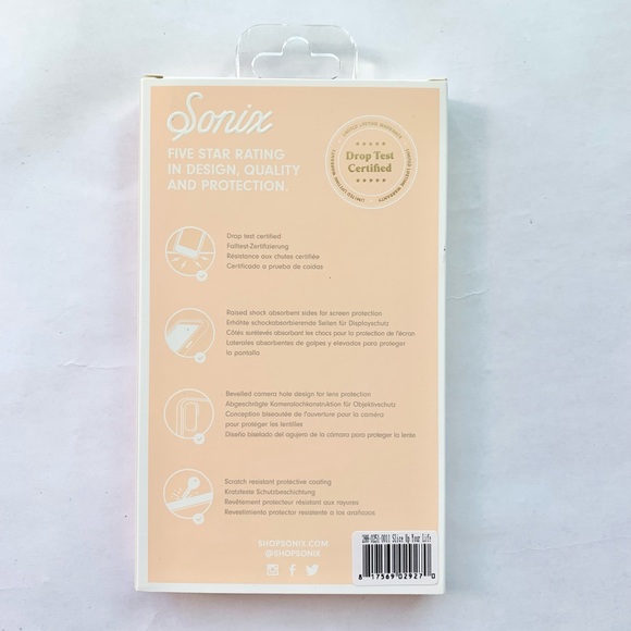 NWT Sonix Clear Pizza Case for iPhone Xs Max - Picture 2 of 2